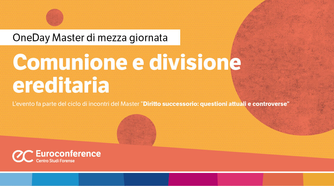 Immagine Comunione e divisione ereditaria | Euroconference